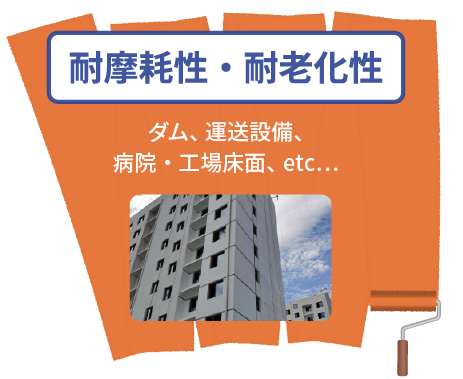 耐摩耗性・耐老化性